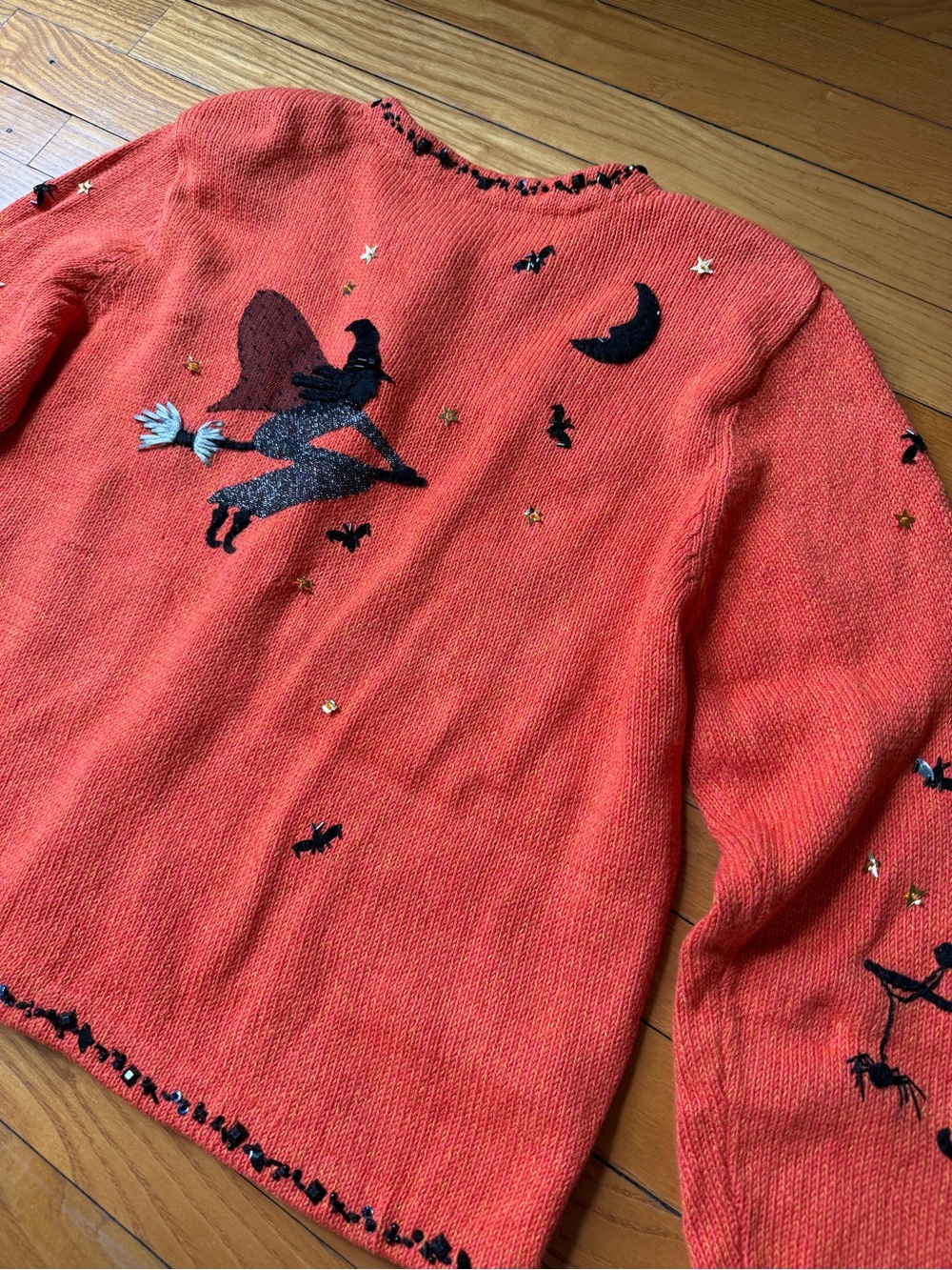 Susan Bristol Y2K Halloween Knit Cardigan - Picture 5 of 6